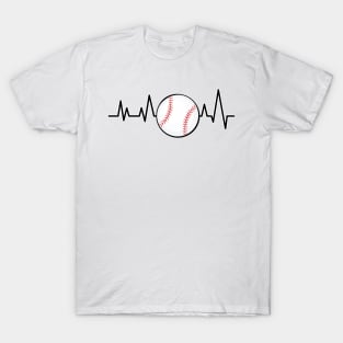 Heartbeat Pulse - Baseball T-Shirt